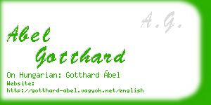 abel gotthard business card